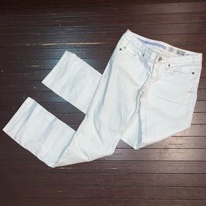 Converse one star white denim jeans